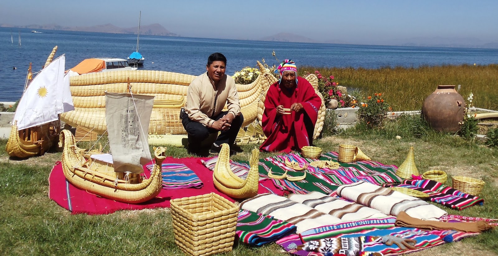 Balsas en totora